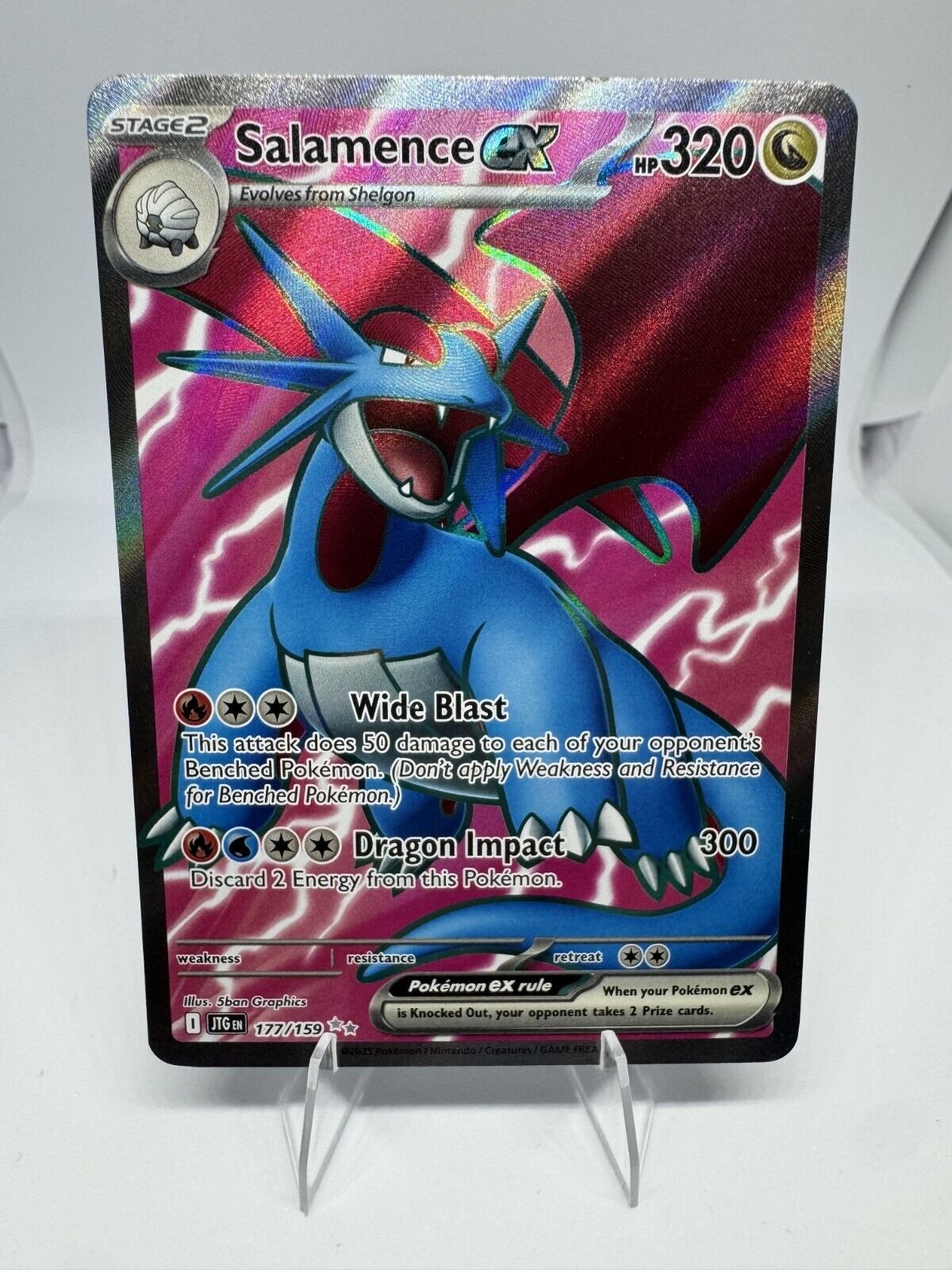 Salamence ex 177/159 - Journey Together Pokémon TCG - Ultra Rare Full Art - NM