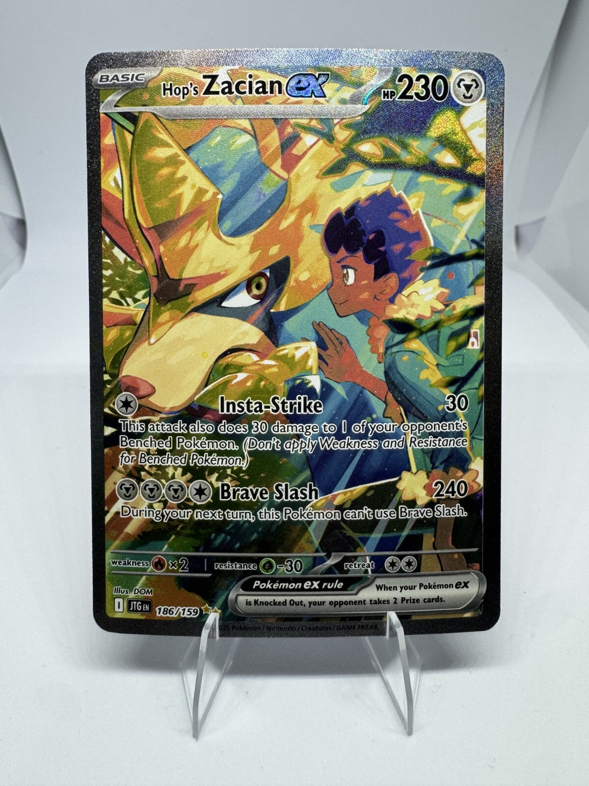 Hop's Zacian ex 186/159 Sv09: Journey Together Holo